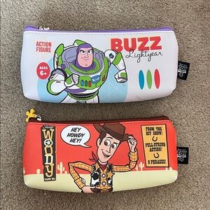 Buzz Lightyear and Woody pouches Pencil Cases set